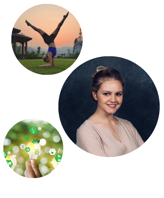 Portrait of Nina Santarpia, VP of Engineering and Sustainability Strategy at VISUALIZEin360, expert in renewable energy, sustainable systems, and mindful technology.