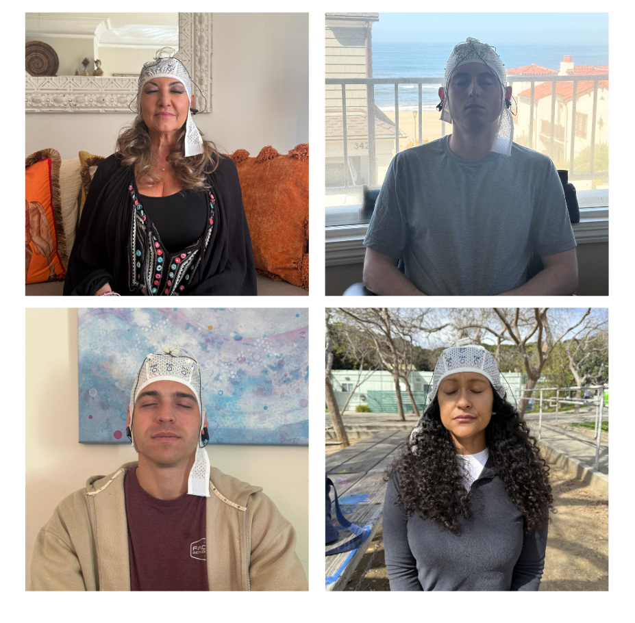 Visual showing electrical brain activity used to assess anxiety, focus, cognitive performance, and emotional regulation.