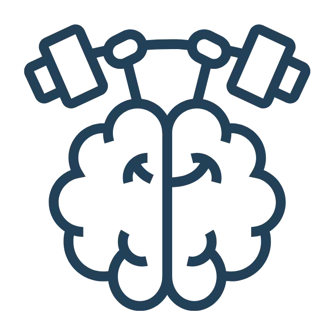 Visualization of brain training through neurofeedback, showing improved coherence and flexibility from repeated self-guided rewiring.